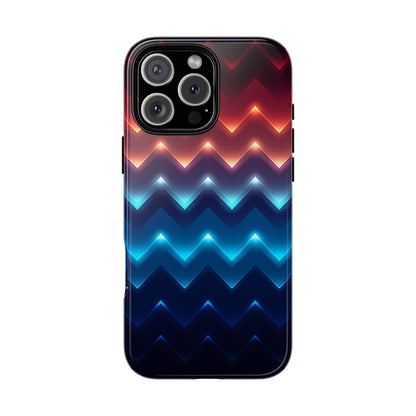 Radiant Chevron Red Blue Zig Zag
