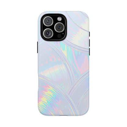 Pastel Curves Iridescent Discs