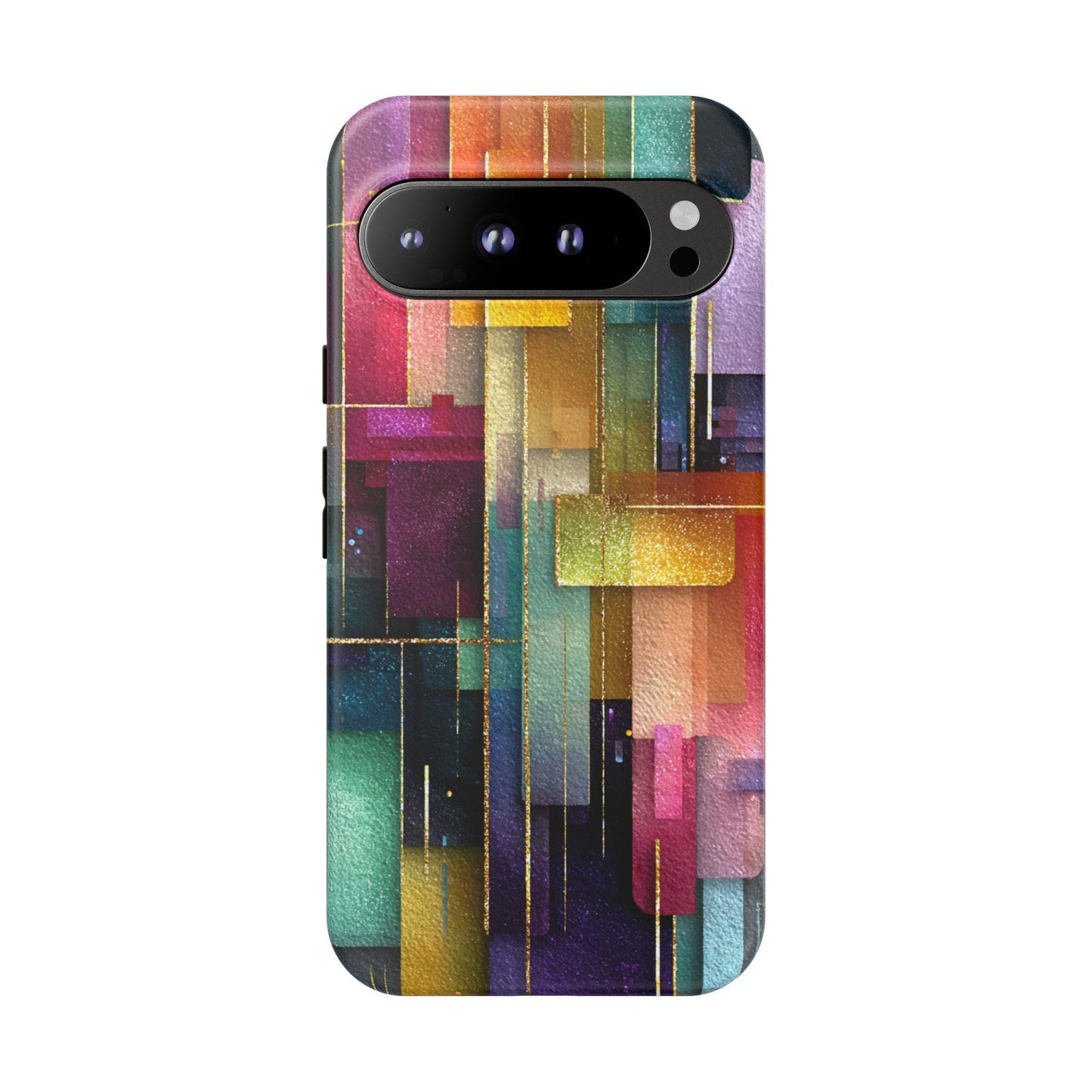 Digital Collage Jewel Brushstrokes