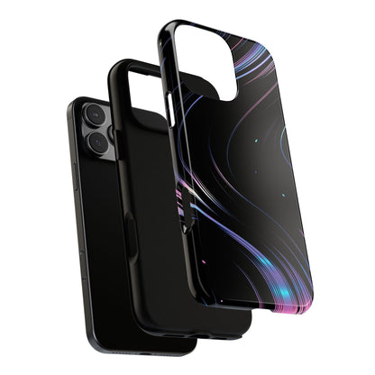 Sleek Iridescent Wave Black