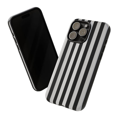 Black White Vertical Stripes