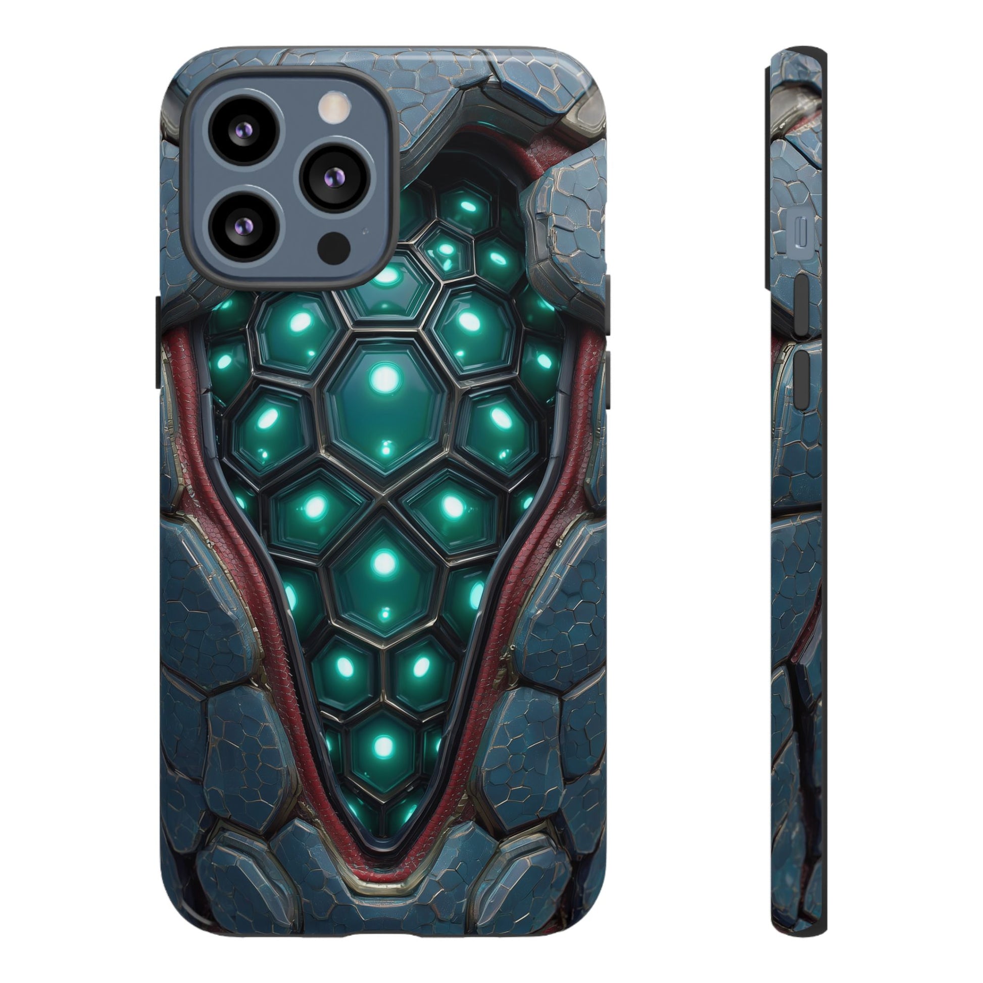Alien Tech Hex Teal Gray Armor