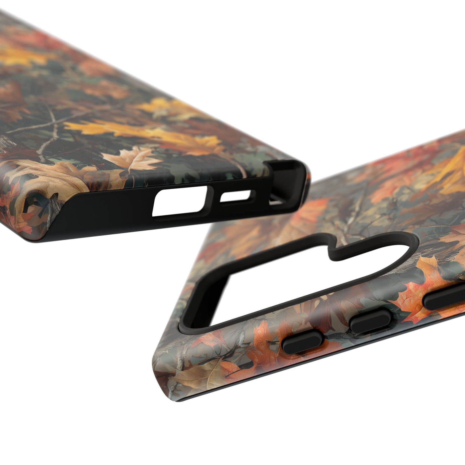 Autumn Forest Camouflage Orange Brown Leaves