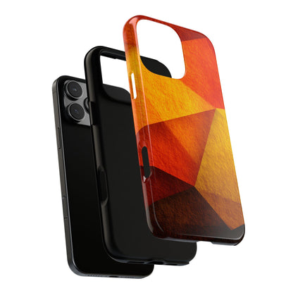 Orange Geometric Amber Sunset