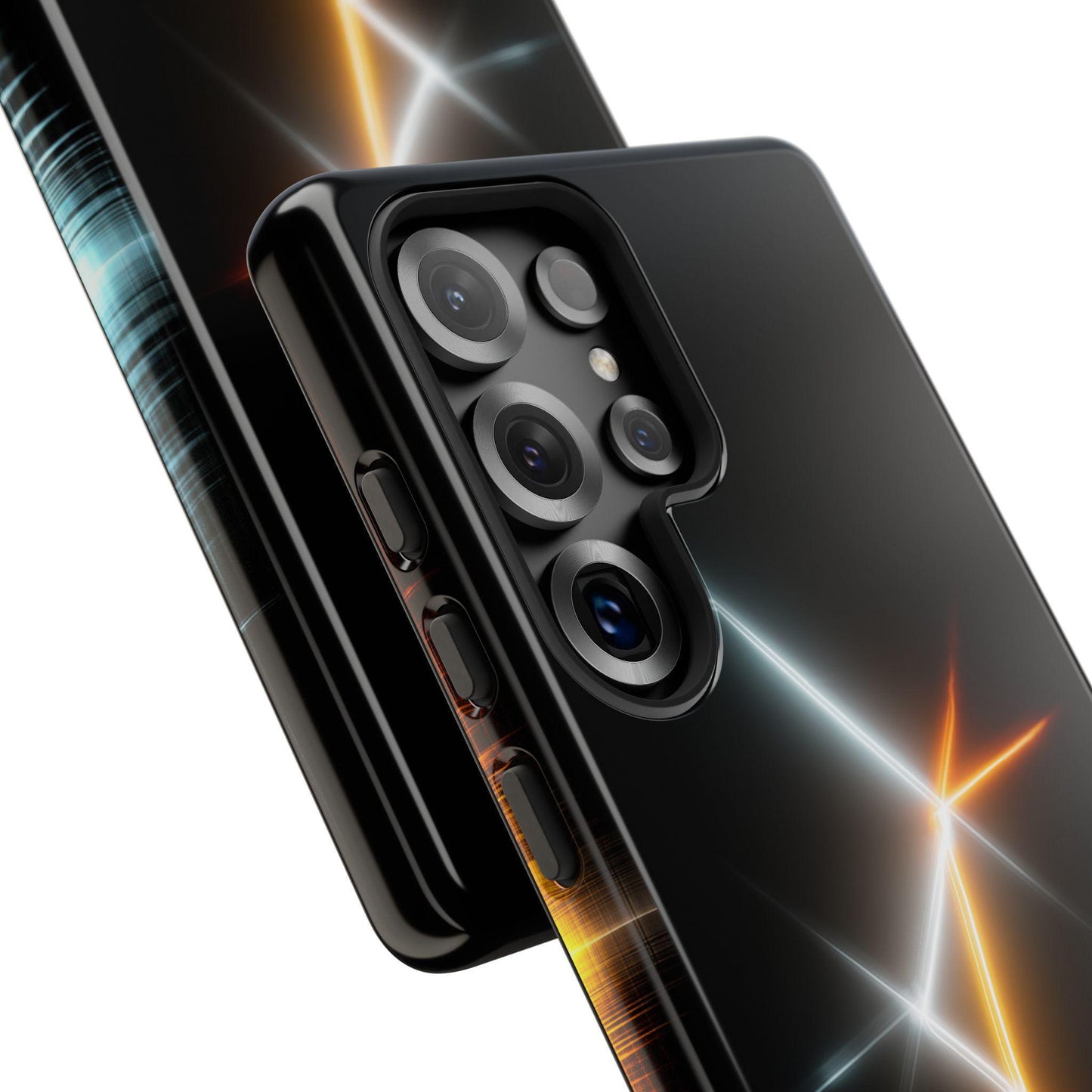 Neon Electric Light Wave Lines