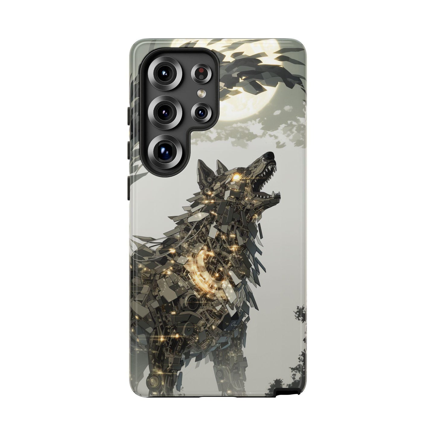 Mech Wolf Gold Steel Armor