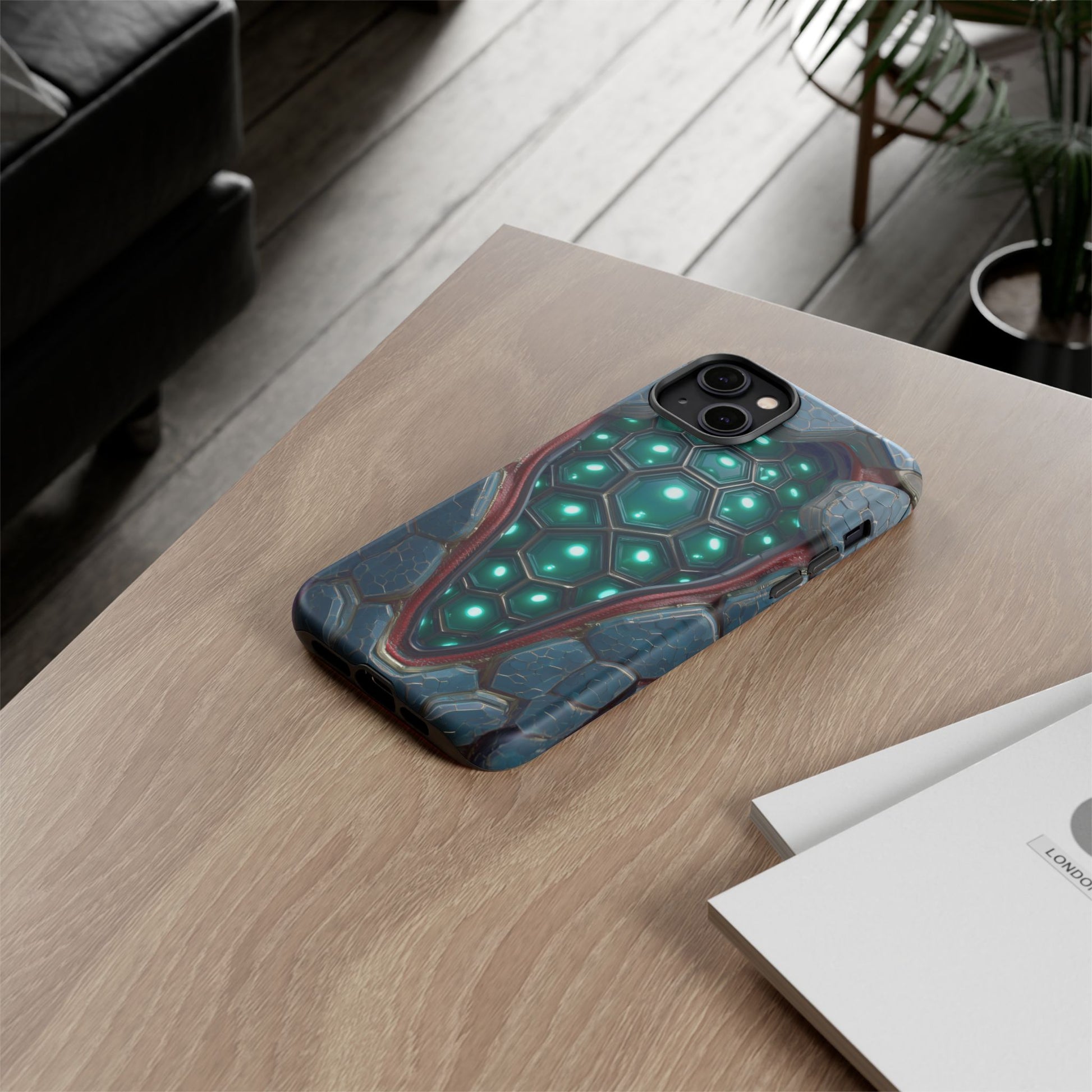 Alien Tech Hex Teal Gray Armor