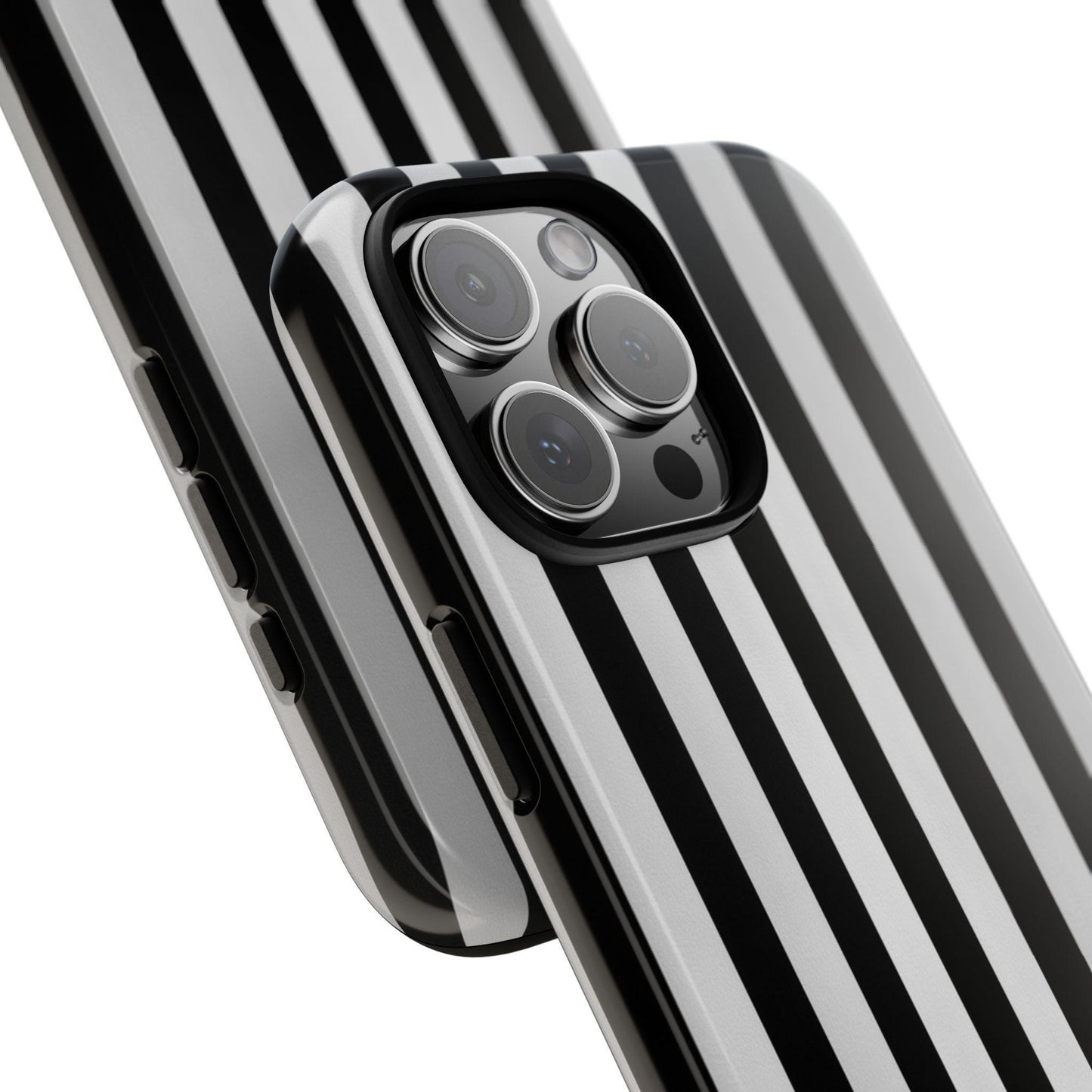 Black White Vertical Stripes