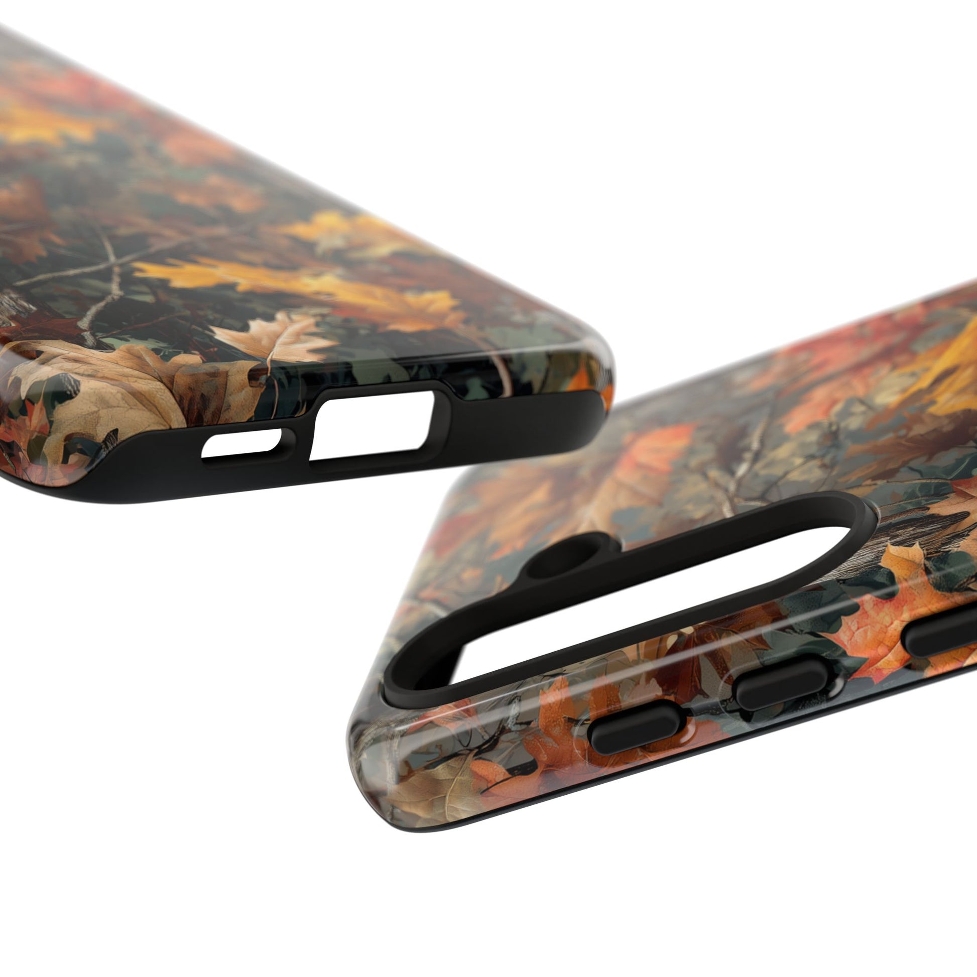 Autumn Forest Camouflage Orange Brown Leaves