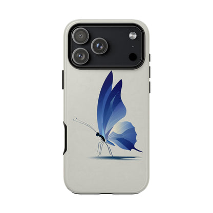 Blue Butterfly Minimalist Wings