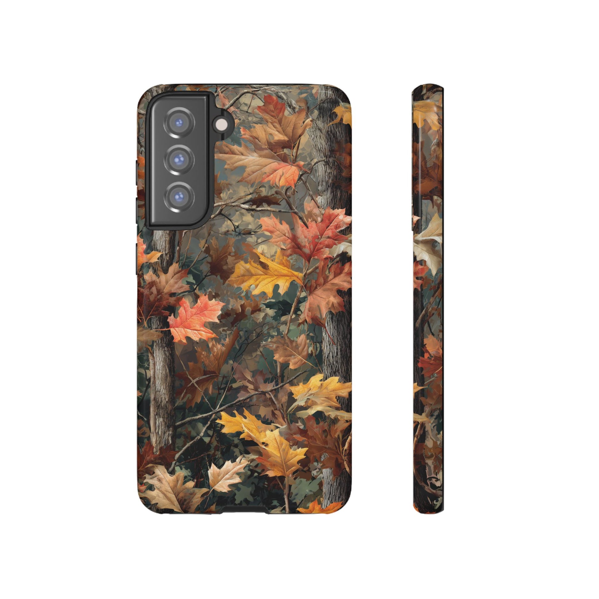Autumn Forest Camouflage Orange Brown Leaves