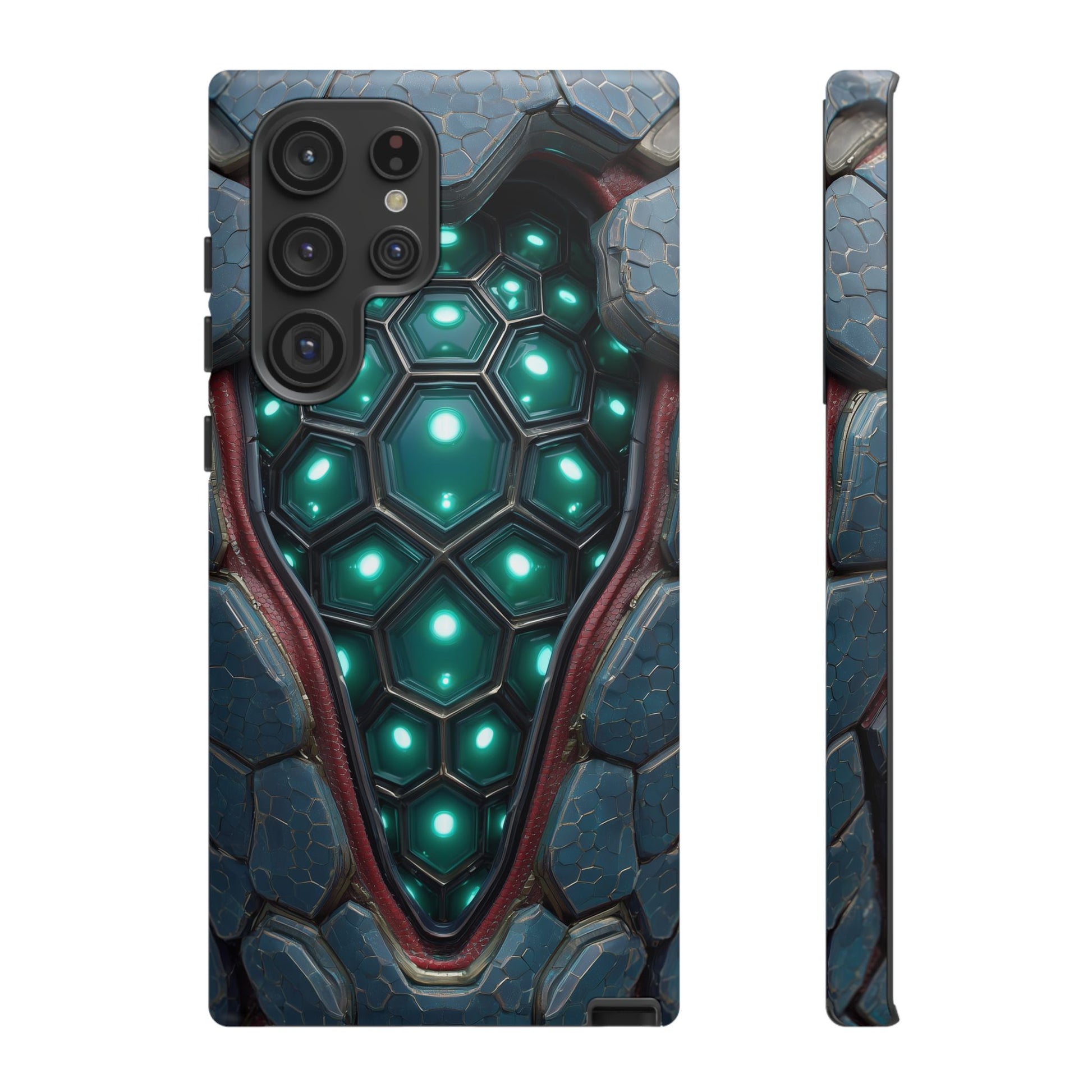 Alien Tech Hex Teal Gray Armor