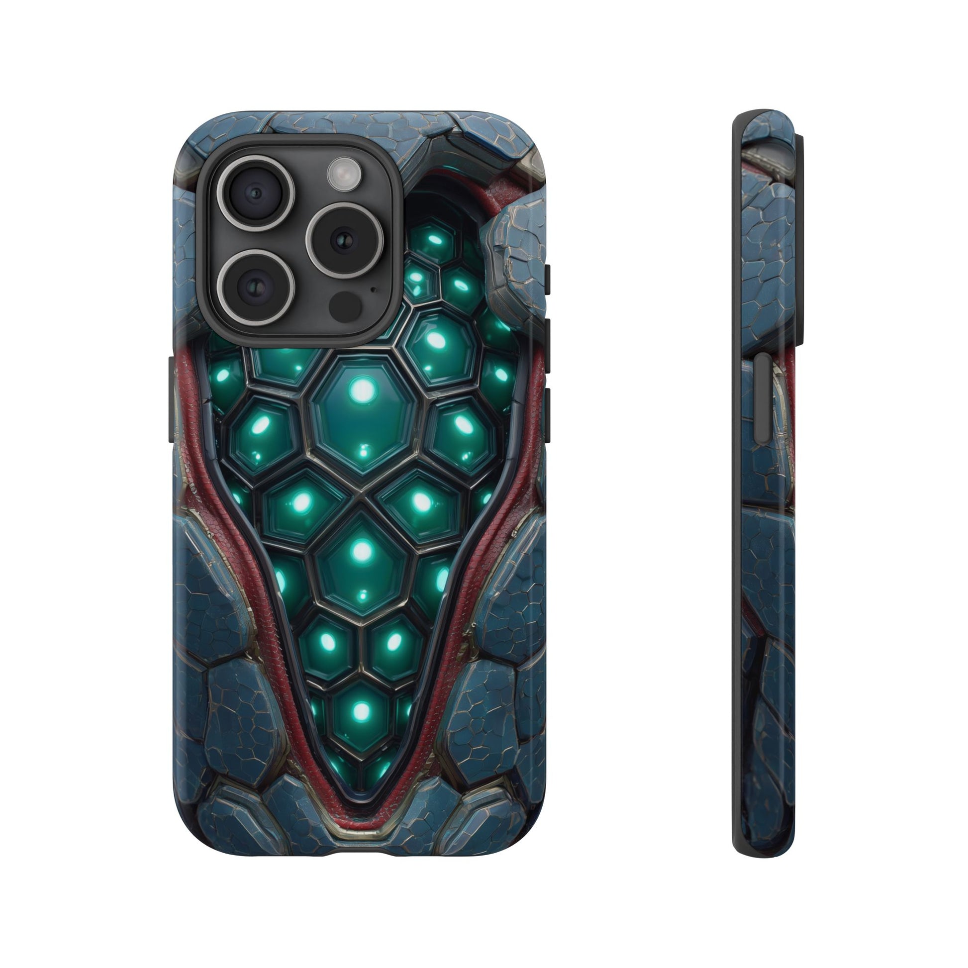 Alien Tech Hex Teal Gray Armor