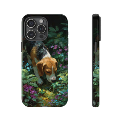 Beagle Dog Flower Garden
