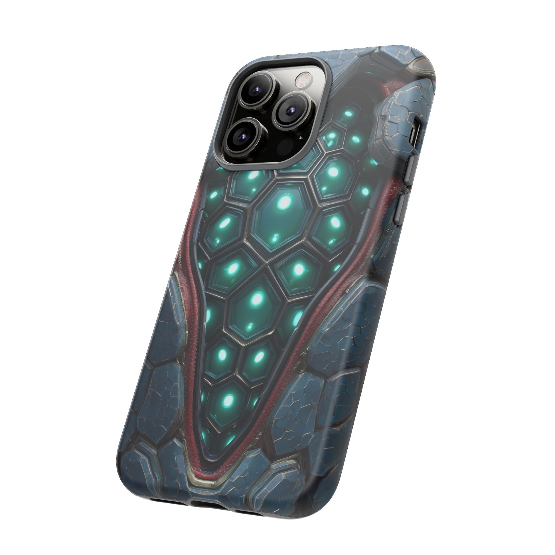 Alien Tech Hex Teal Gray Armor