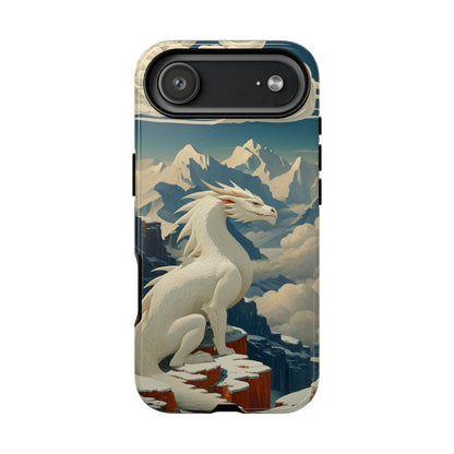 Ice White Dragon Blizzard Mountains