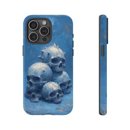 Skull Blue Spikey Gothic