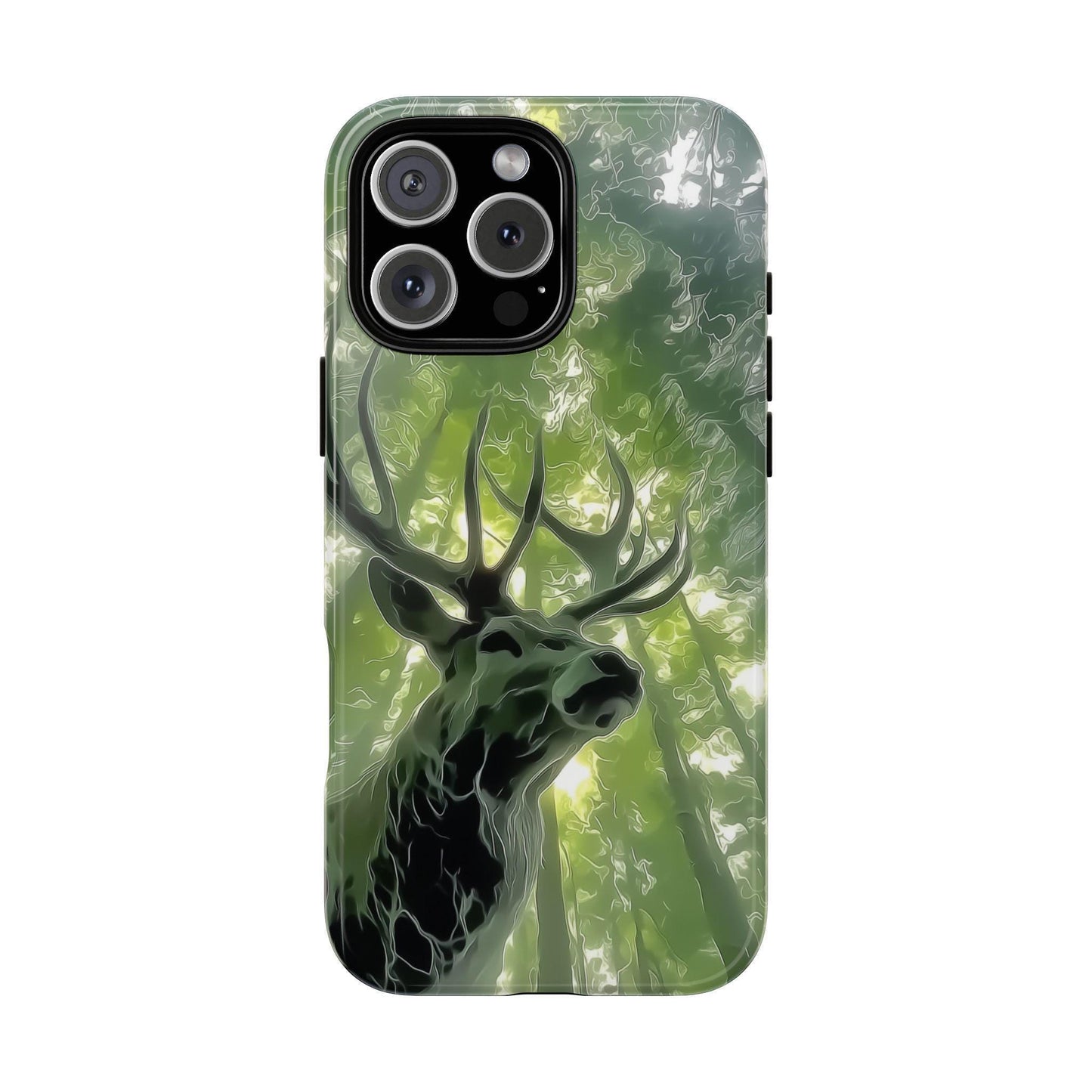 Stag Deer Green Forest