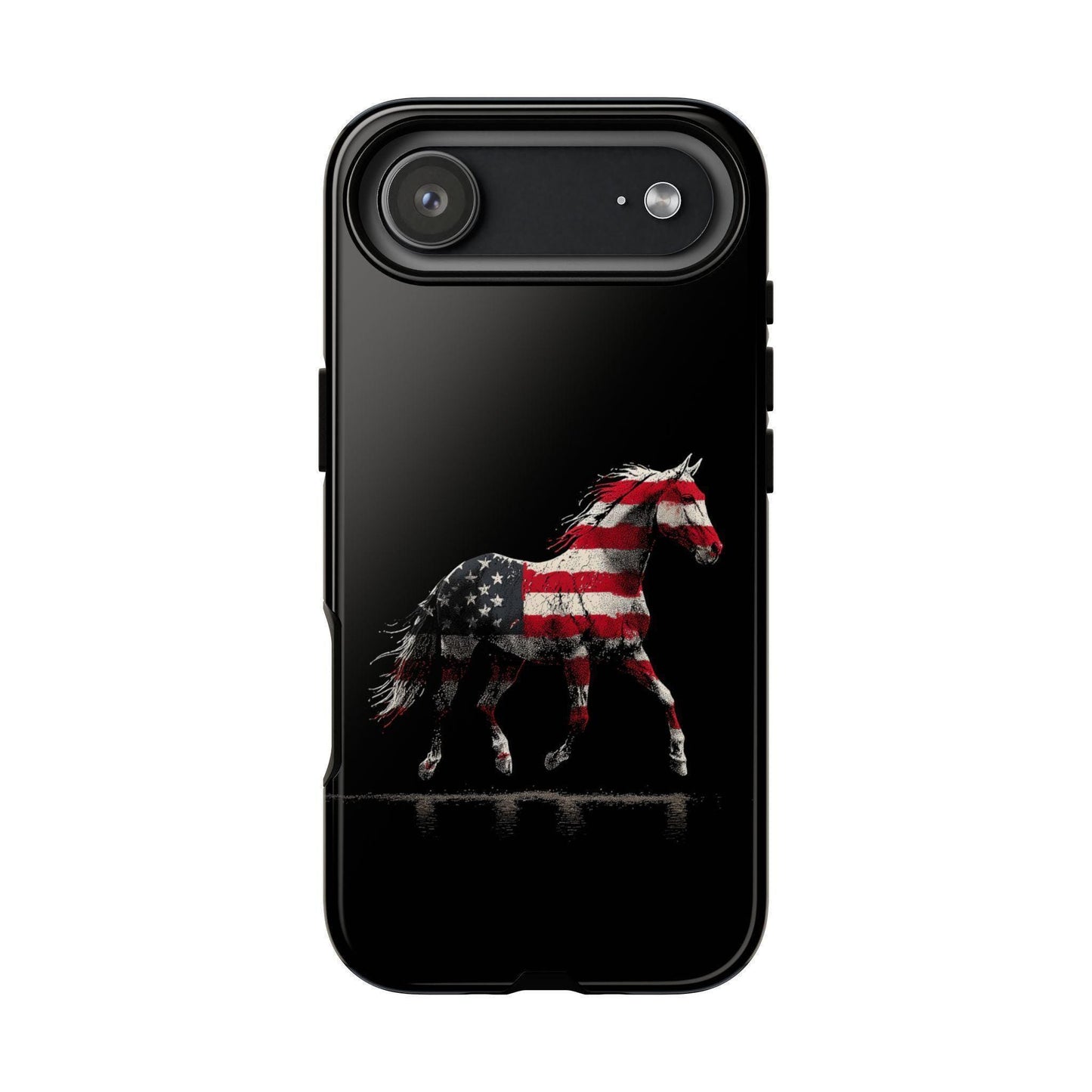 Horse American Flag Vector