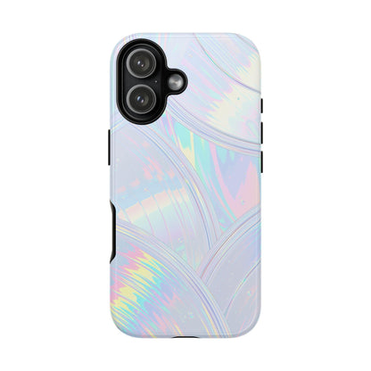 Pastel Curves Iridescent Discs