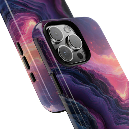 Distorted Bubblegum Wavy Line Abstract