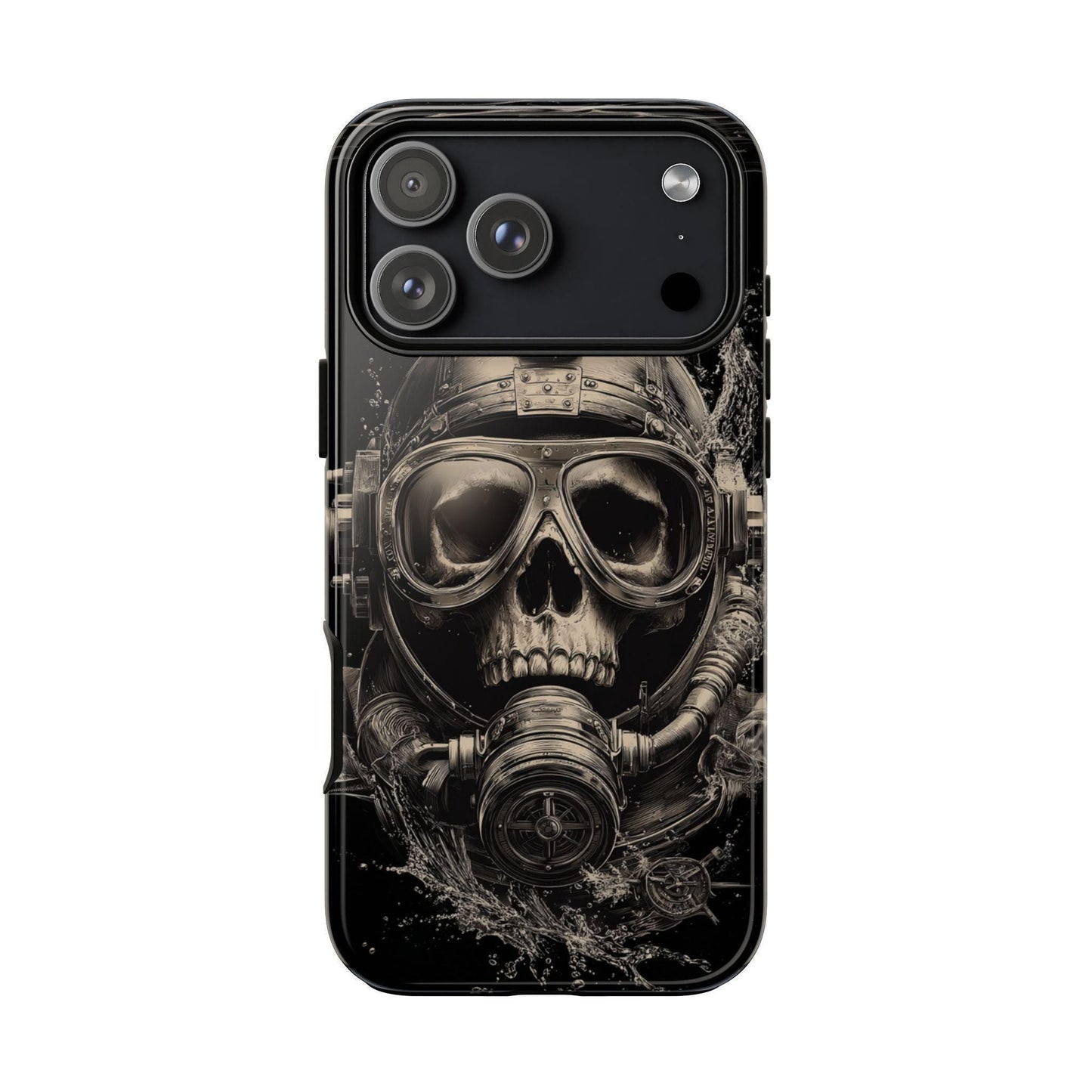 Abyss Diver Skull Dark Underwater