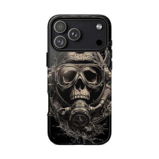 Abyss Diver Skull Dark Underwater