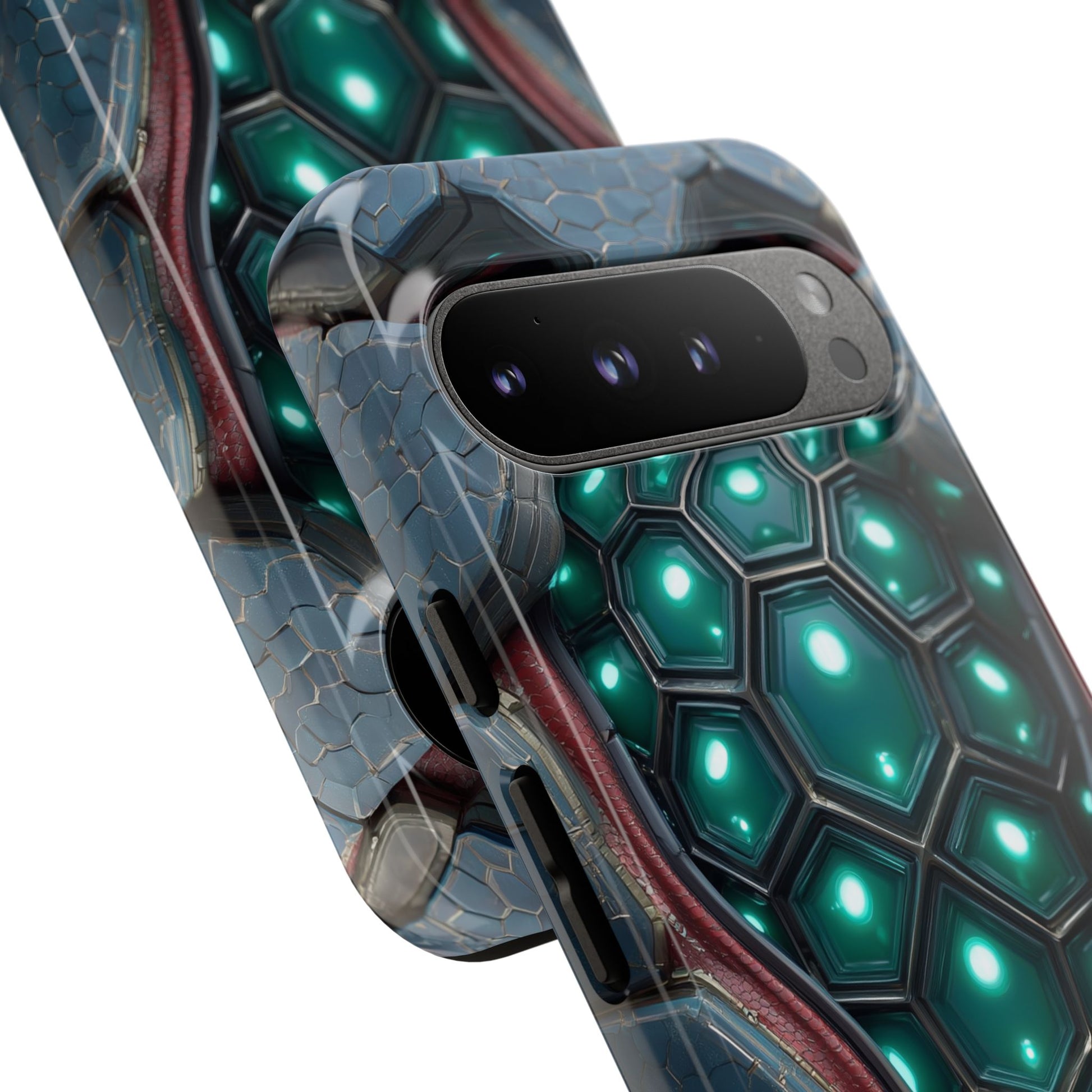 Alien Tech Hex Teal Gray Armor