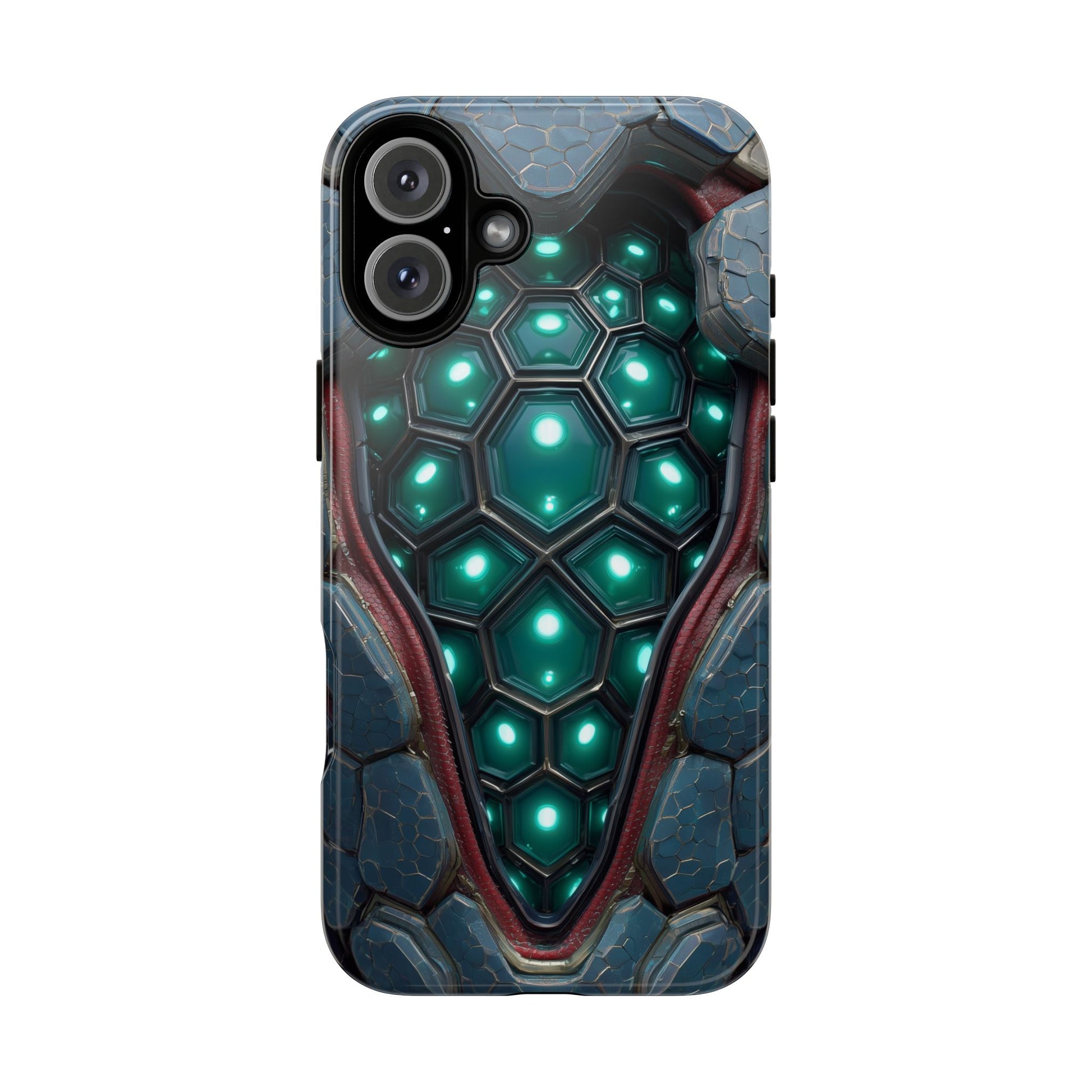 Alien Tech Hex Teal Gray Armor