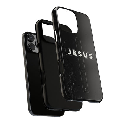 Jesus Cross Minimalist Black