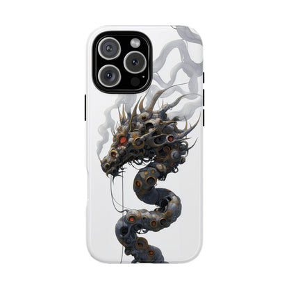 Mechanical Dragon Gears Smoke Artwork