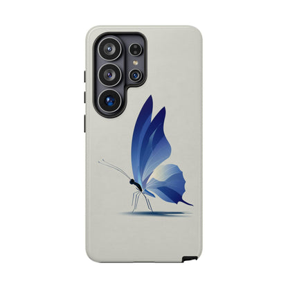 Blue Butterfly Minimalist Wings