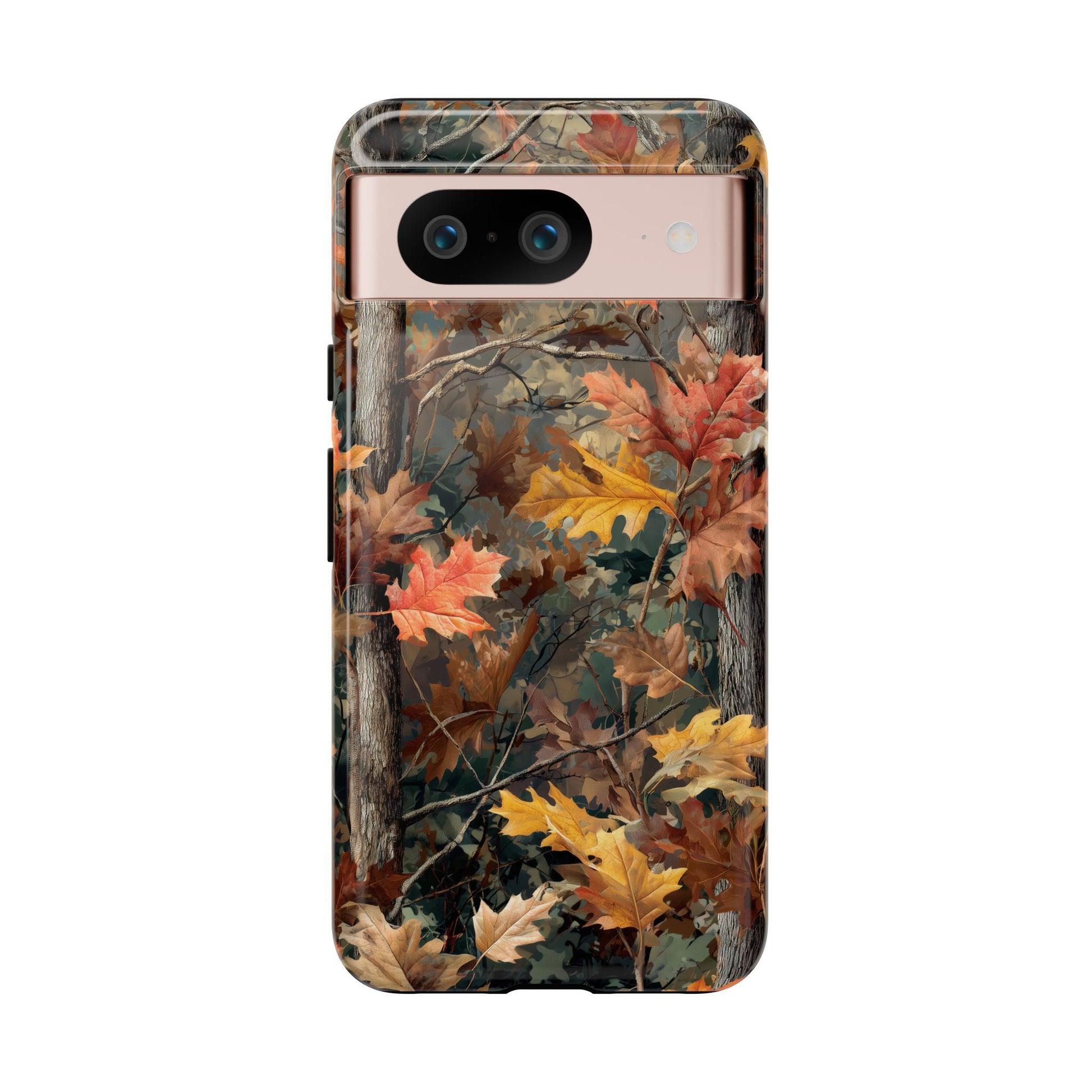 Autumn Forest Camouflage Orange Brown Leaves