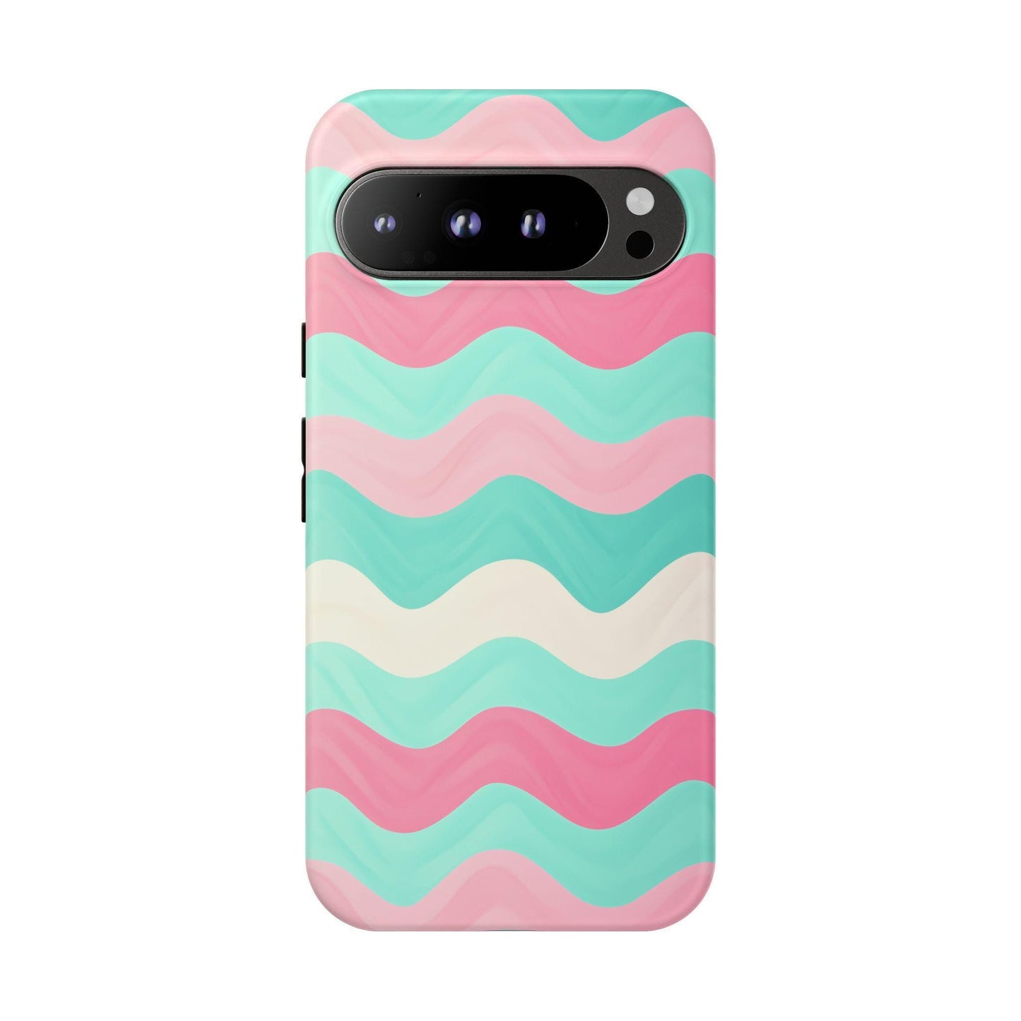 Zig Zag Pink Mint Lines