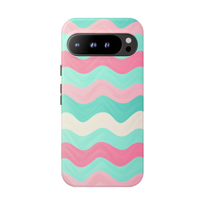 Zig Zag Pink Mint Lines