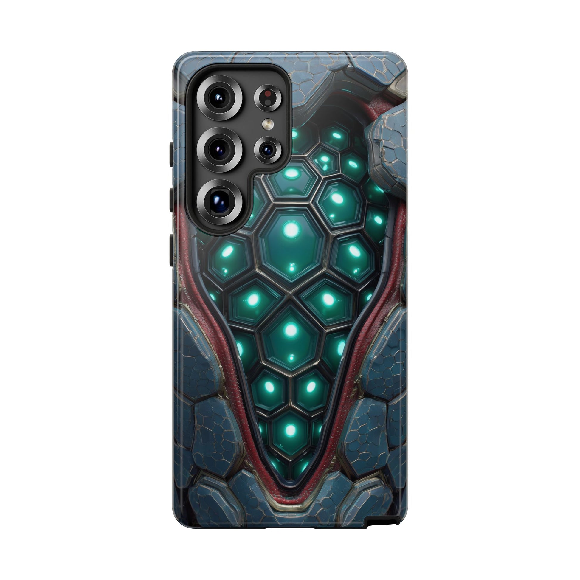 Alien Tech Hex Teal Gray Armor
