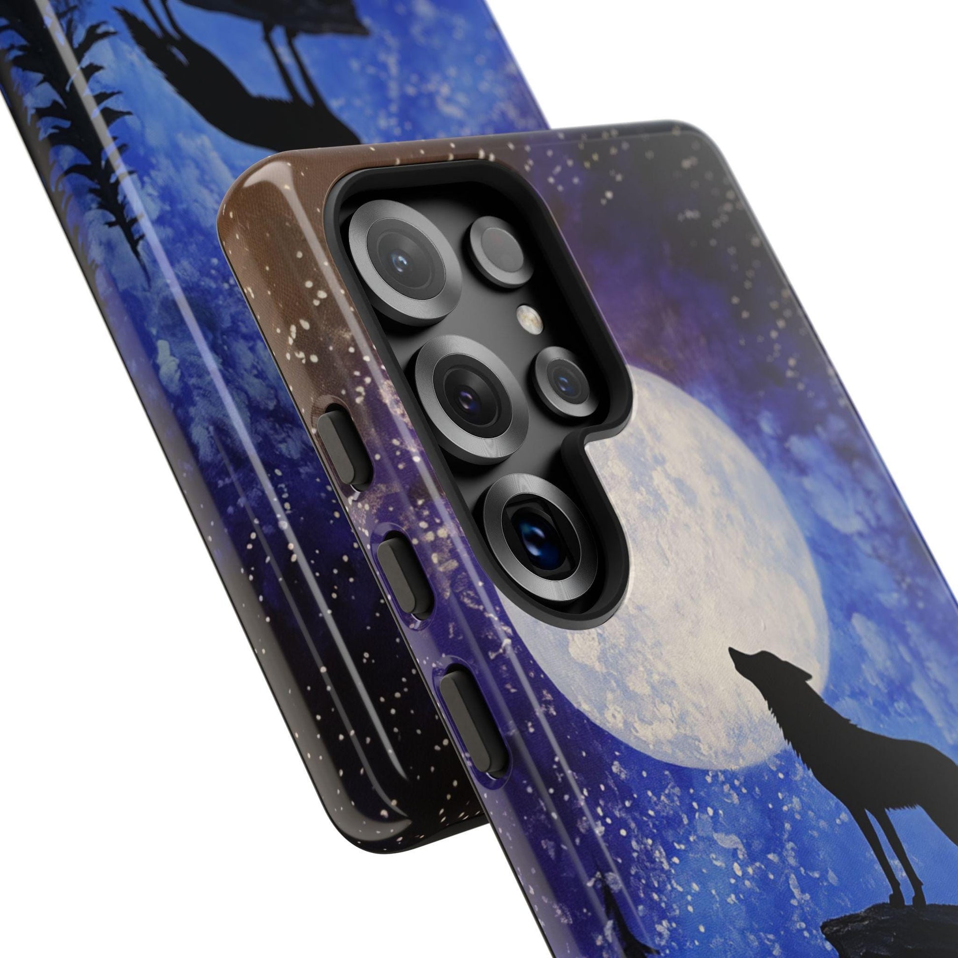 a cell phone case with three different colors