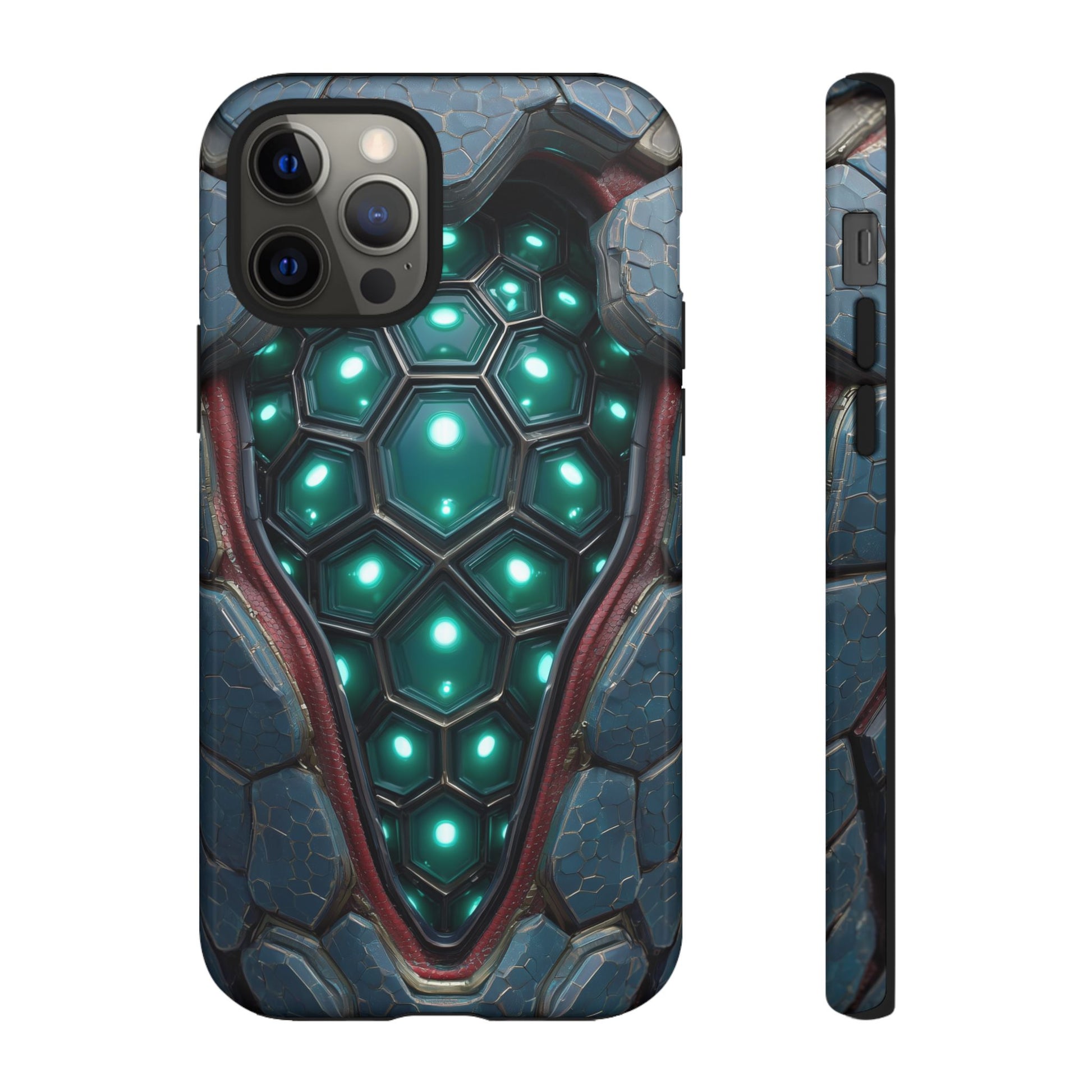 Alien Tech Hex Teal Gray Armor