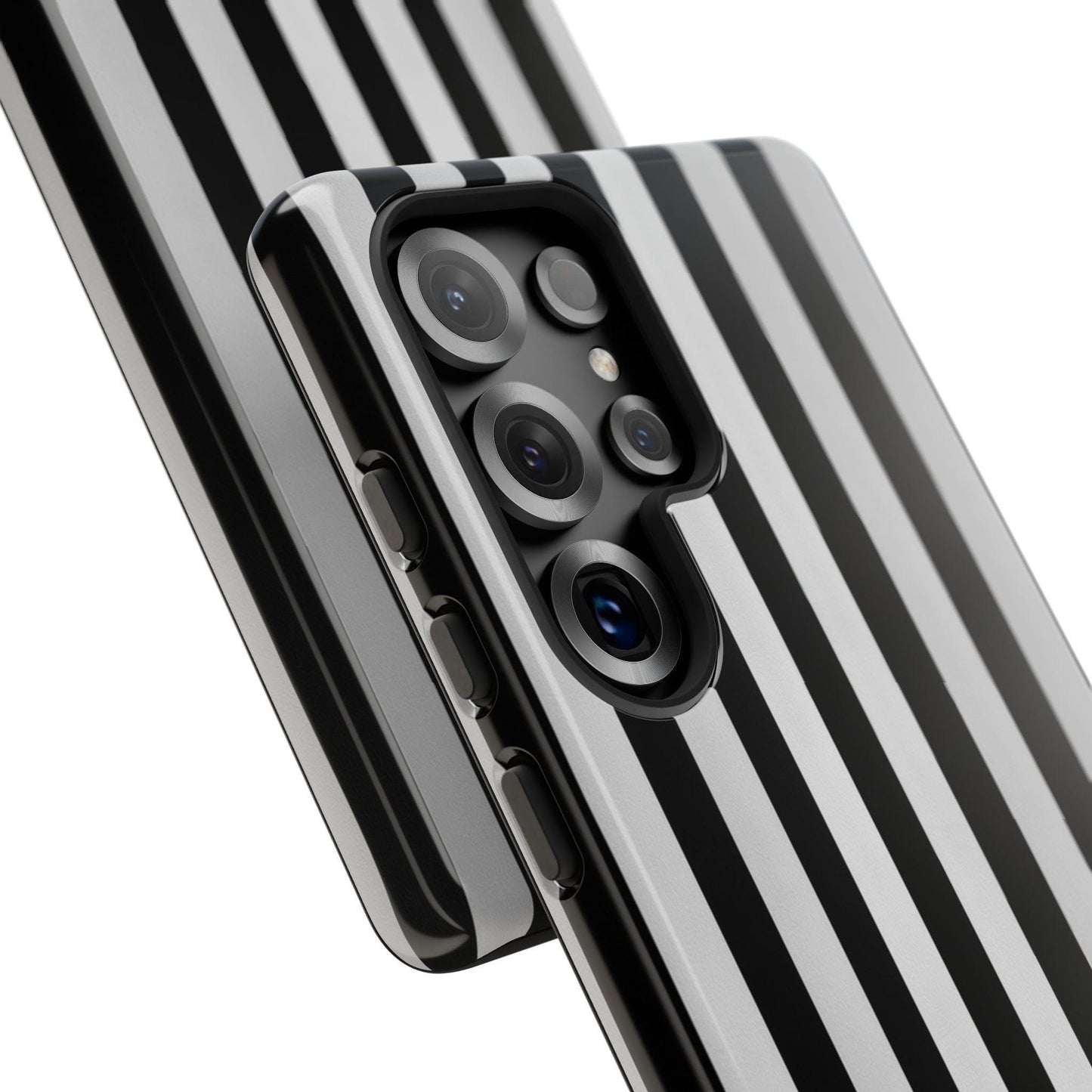 Black White Vertical Stripes