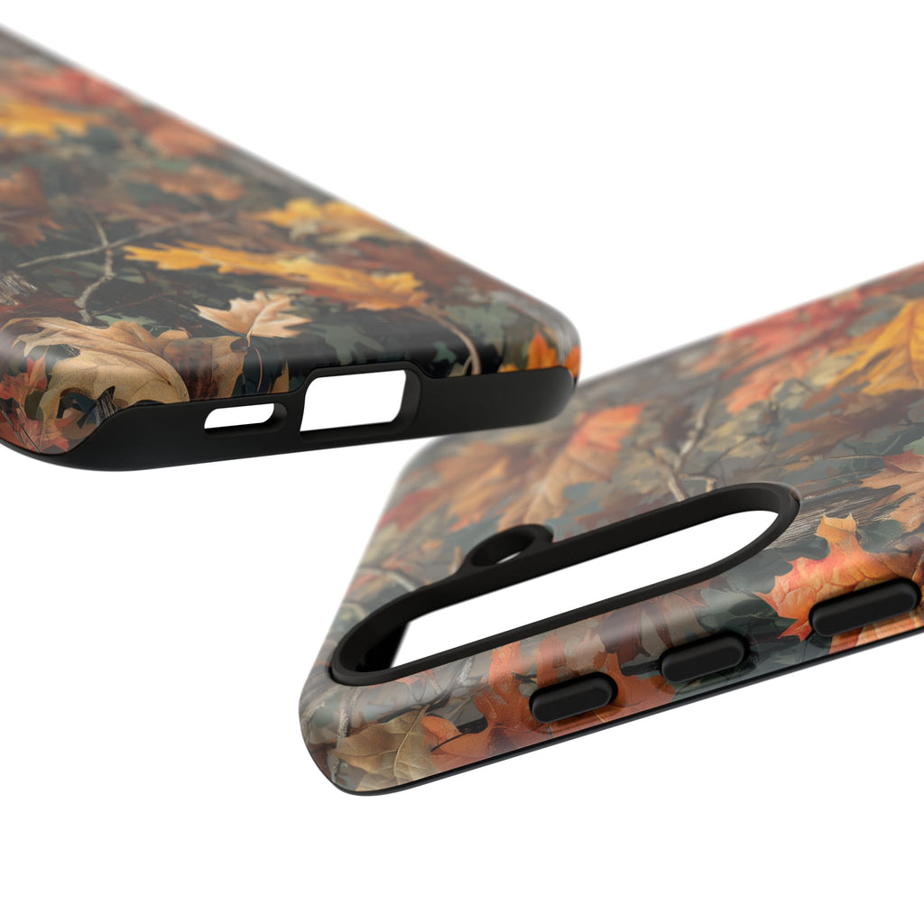 Autumn Forest Camouflage Orange Brown Leaves
