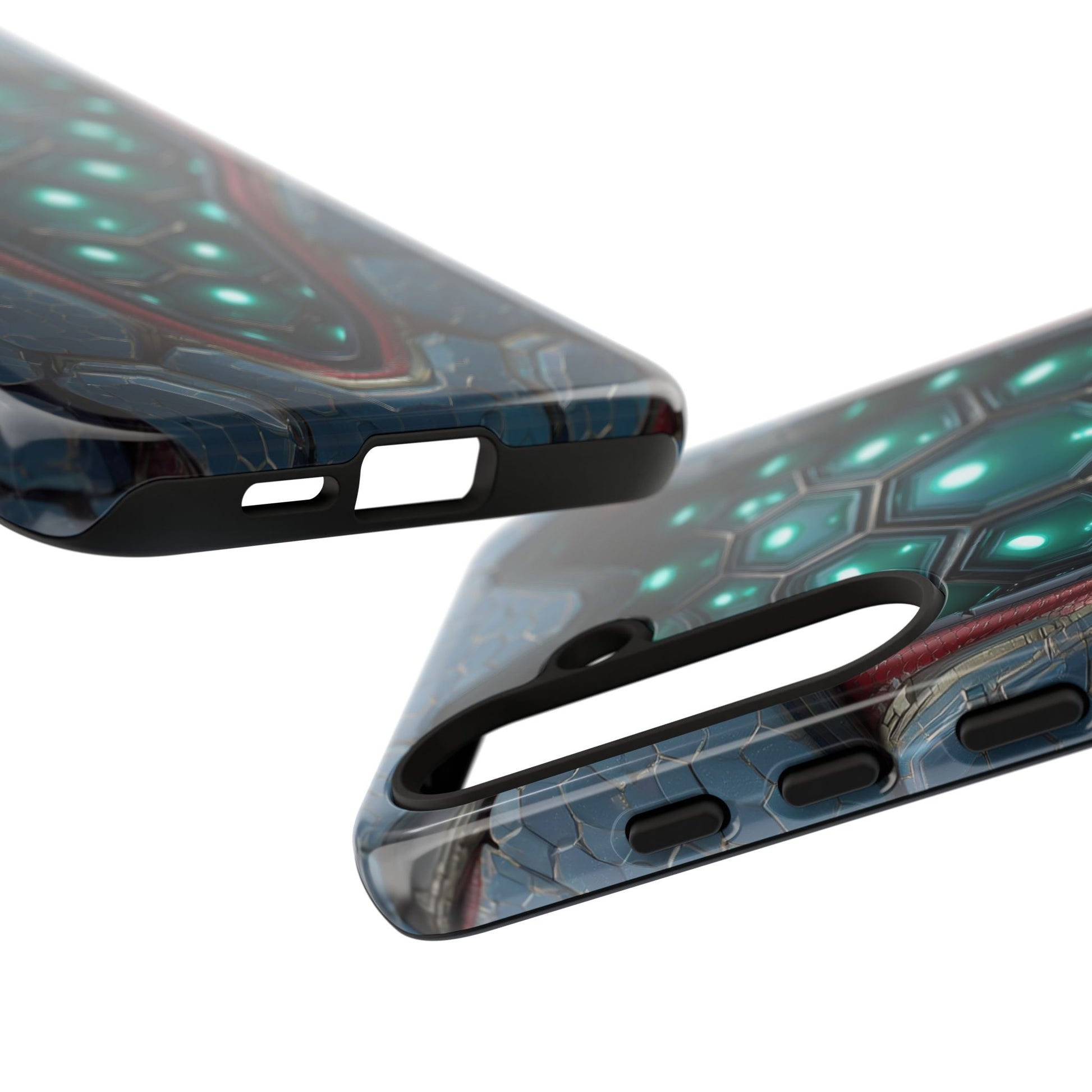 Alien Tech Hex Teal Gray Armor