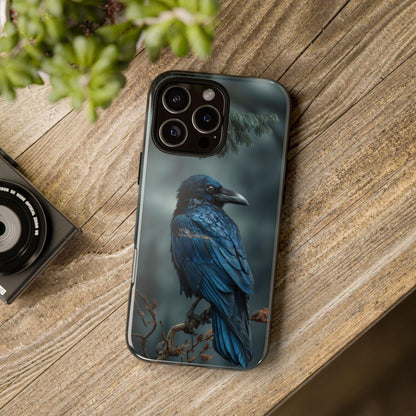 Raven Blue Black Feathers Bird