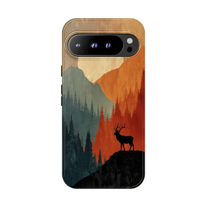 Deer Stag Abstract Forest