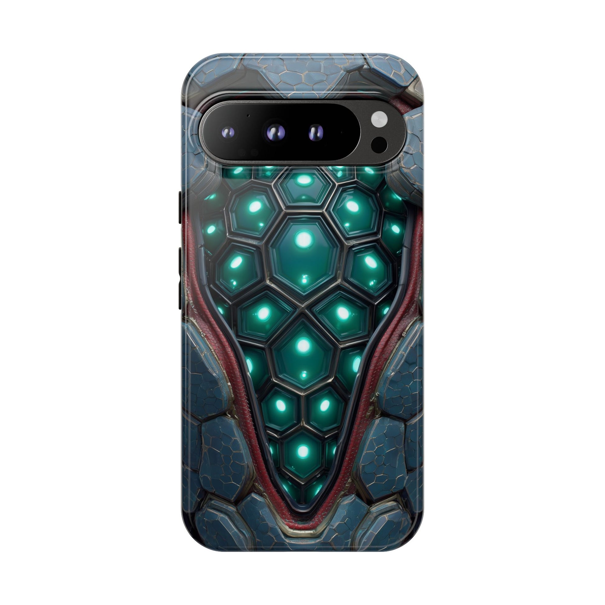 Alien Tech Hex Teal Gray Armor