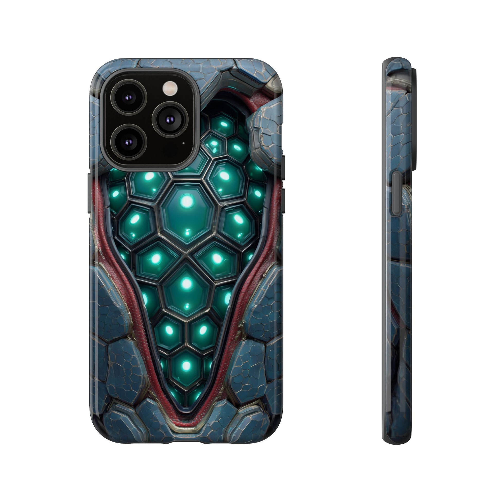 Alien Tech Hex Teal Gray Armor