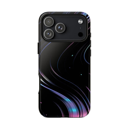 Sleek Iridescent Wave Black
