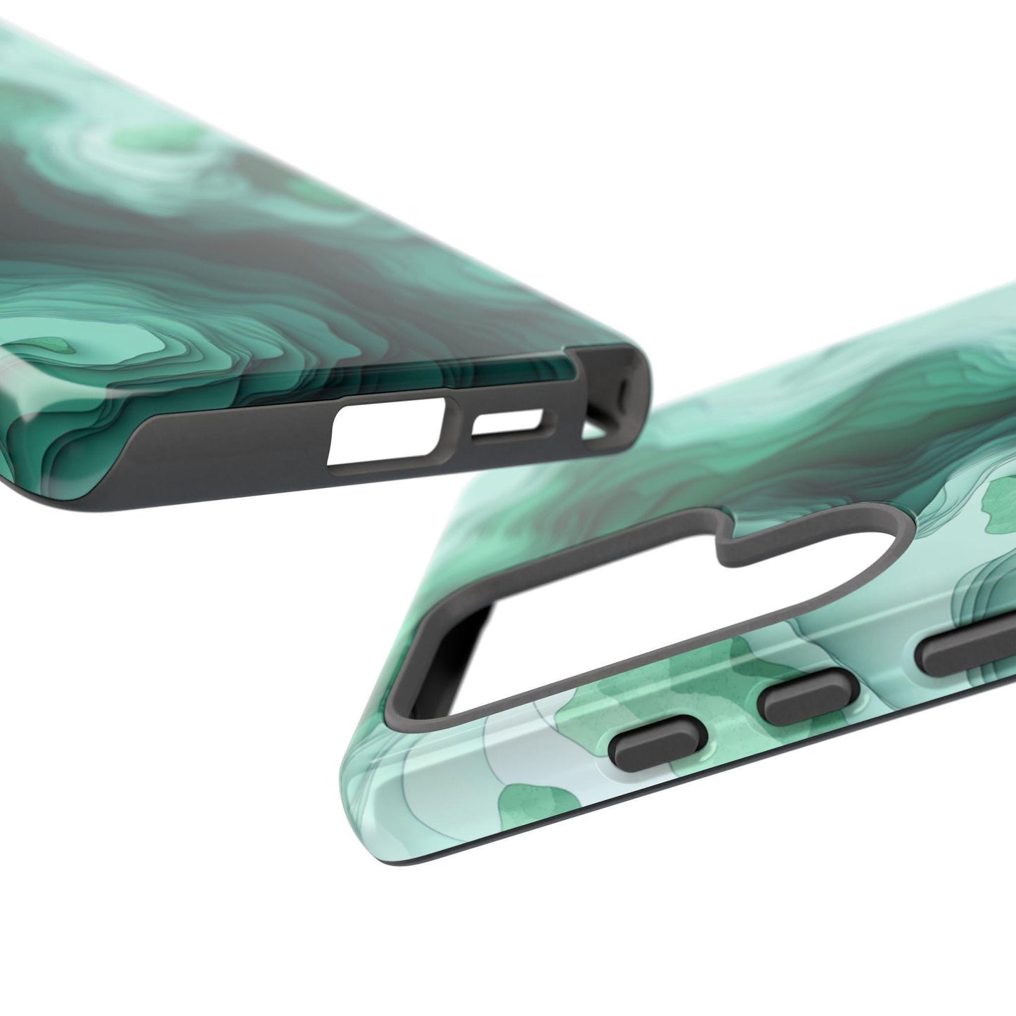 Seafoam Green Topography Pattern