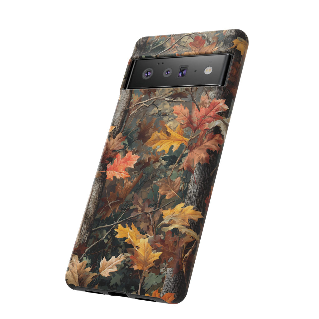 Autumn Forest Camouflage Orange Brown Leaves