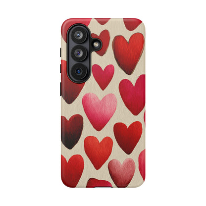 Red Hearts Artistic Love Charm