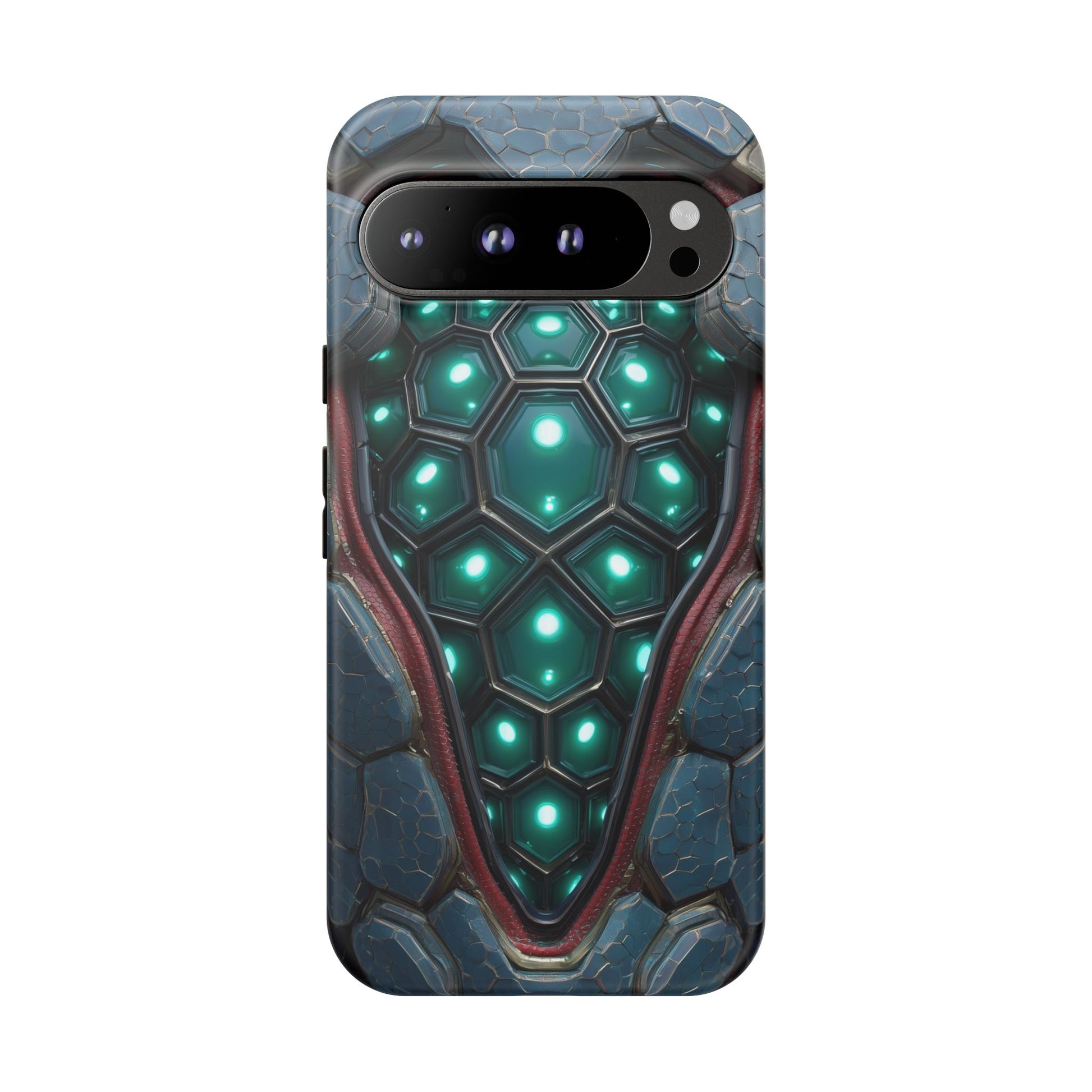 Alien Tech Hex Teal Gray Armor